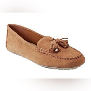 Marc Fisher Suede Tassel Loafers in Tan